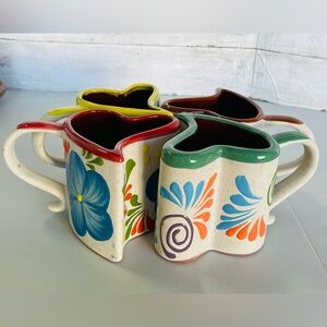 Ceramic heart shaped mugs/heart shaped cups